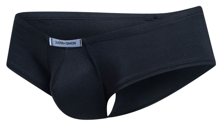 CandyMan JUSTIN+SIMON XSJ13 Cheeky Bulge Boxer Men's Trunk Underwear in Peach Black – men's trunks