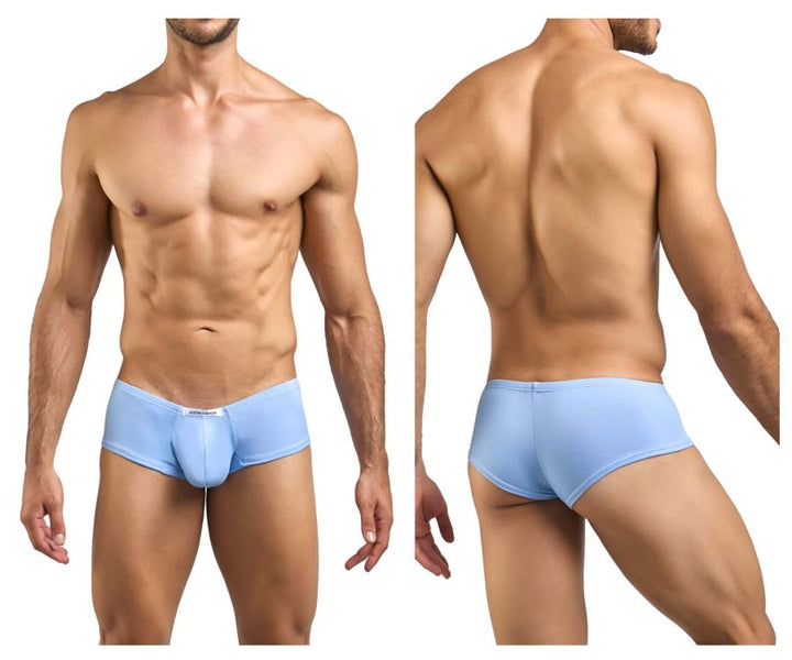 CandyMan XSJ13 Cheeky Bulge Boxer Men's Trunk Underwear in Peach Blue – men's trunks