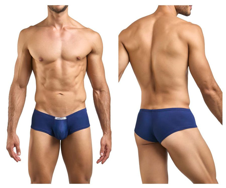 CandyMan JUSTIN+SIMON XSJ13 Cheeky Bulge Boxer Men's Trunk Underwear in Peach Navy – men's trunks