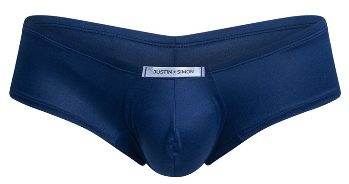CandyMan JUSTIN+SIMON XSJ13 Cheeky Bulge Boxer Men's Trunk Underwear in Peach Navy – men's trunks