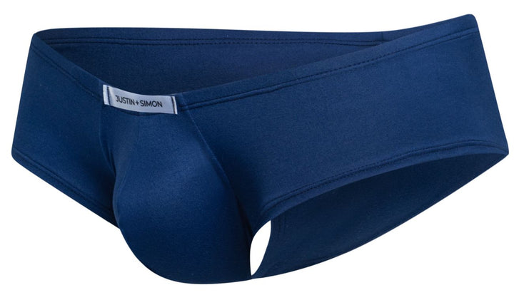 CandyMan JUSTIN+SIMON XSJ13 Cheeky Bulge Boxer Men's Trunk Underwear in Peach Navy – men's trunks