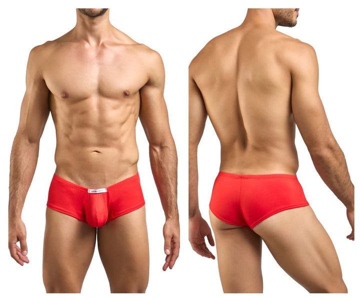 CandyMan JUSTIN+SIMON XSJ13 Cheeky Bulge Boxer Men's Trunk Underwear in Peach Red – men's trunks