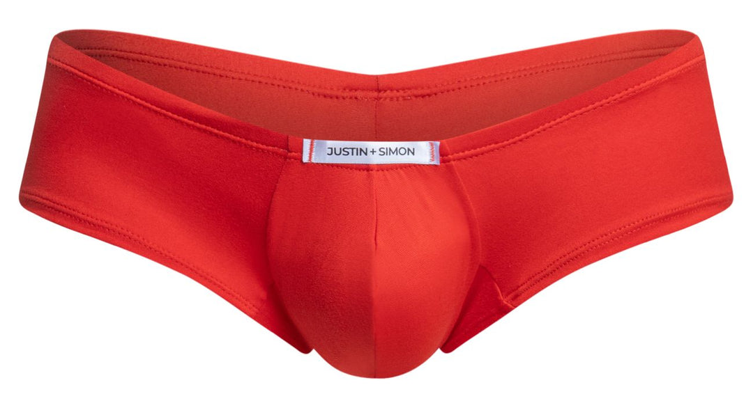 CandyMan JUSTIN+SIMON XSJ13 Cheeky Bulge Boxer Men's Trunk Underwear in Peach Red – men's trunks