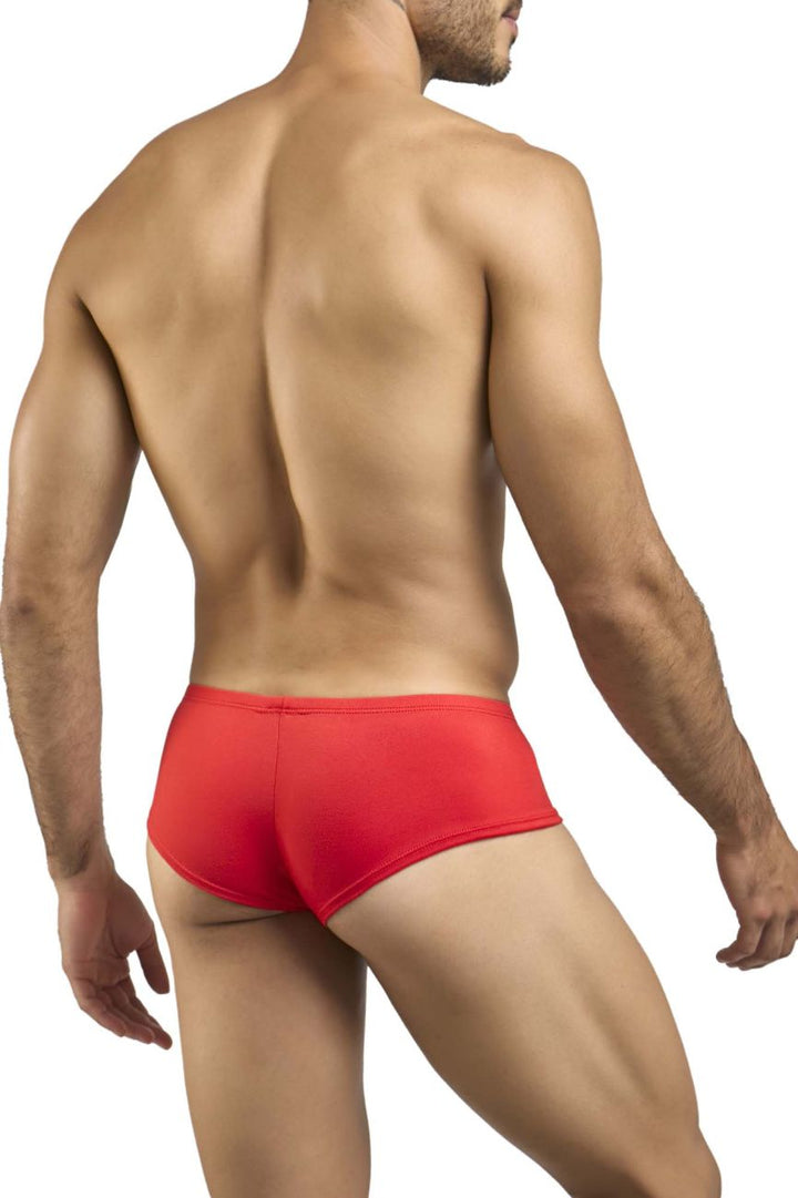 CandyMan JUSTIN+SIMON XSJ13 Cheeky Bulge Boxer Men's Trunk Underwear in Peach Red – men's trunks