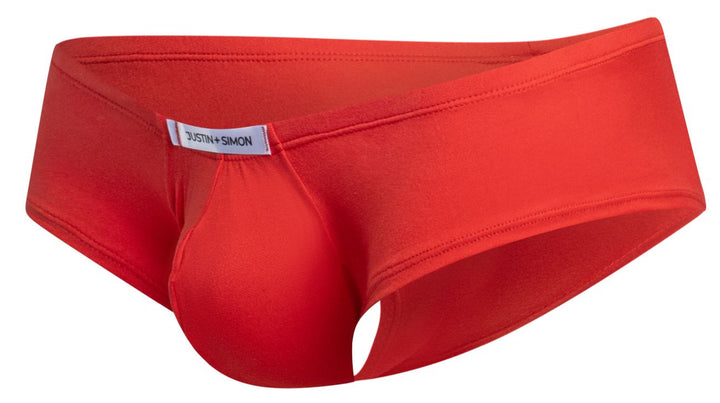 CandyMan JUSTIN+SIMON XSJ13 Cheeky Bulge Boxer Men's Trunk Underwear in Peach Red – men's trunks