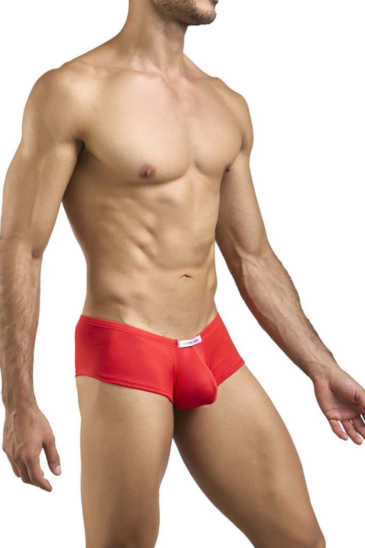CandyMan JUSTIN+SIMON XSJ13 Cheeky Bulge Boxer Men's Trunk Underwear in Peach Red – men's trunks