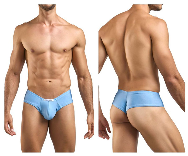 CandyMan JUSTIN+SIMON XSJ22 Cheek Men's Bikini Brief in Baby Blue – men's briefs