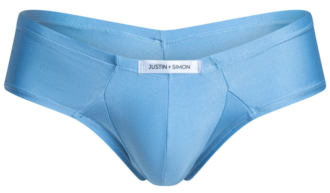CandyMan JUSTIN+SIMON XSJ22 Cheek Men's Bikini Brief in Baby Blue – men's briefs