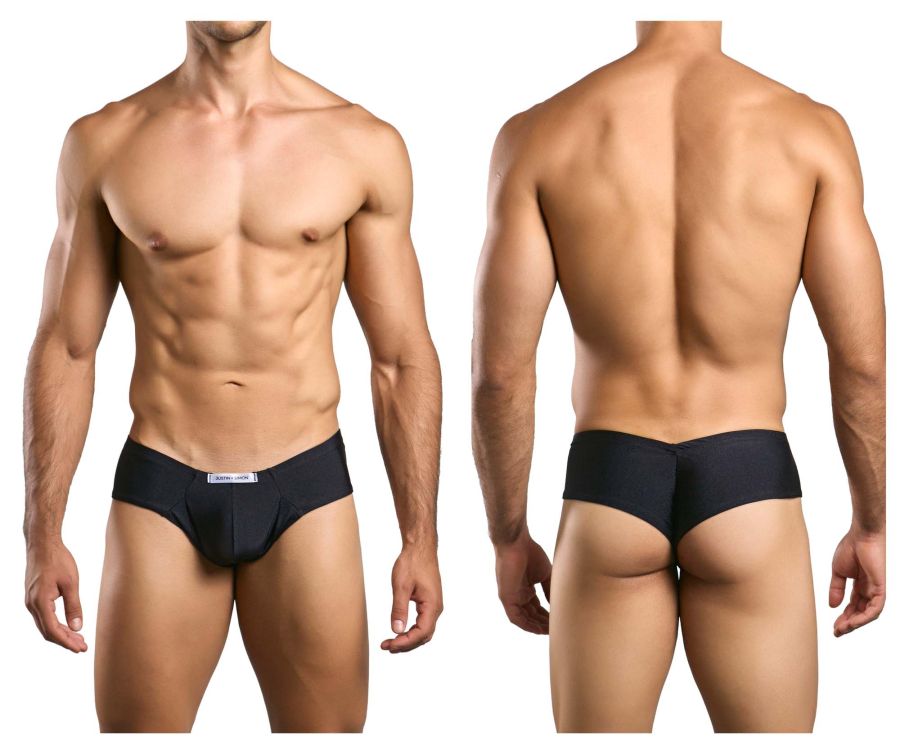 CandyMan JUSTIN+SIMON XSJ22 Cheek Men's Bikini Brief in Black – men's briefs