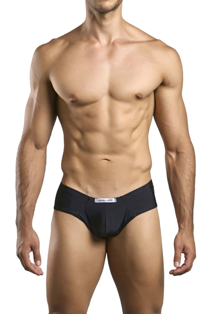 CandyMan JUSTIN+SIMON XSJ22 Cheek Men's Bikini Brief in Black – men's briefs