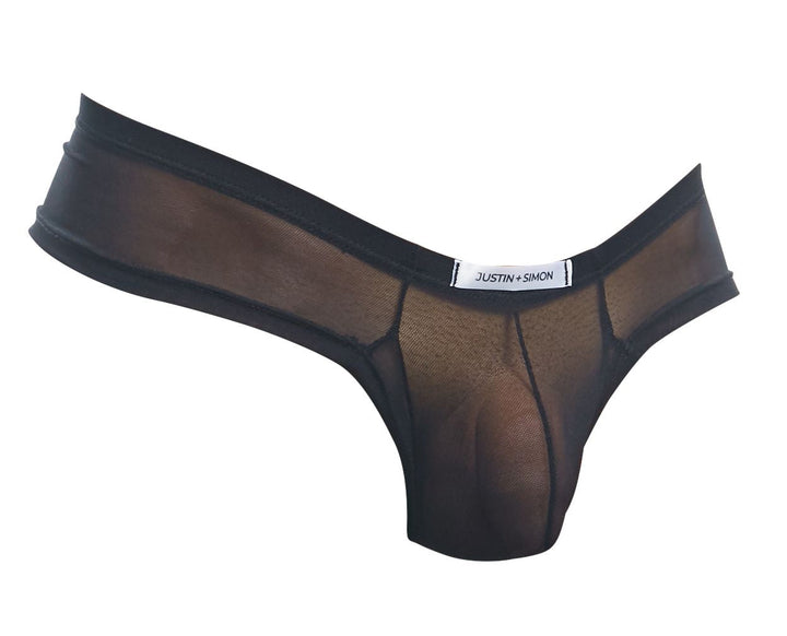 CandyMan JUSTIN+SIMON XSJ22 Cheek Men's Bikini Brief in Black – men's briefs