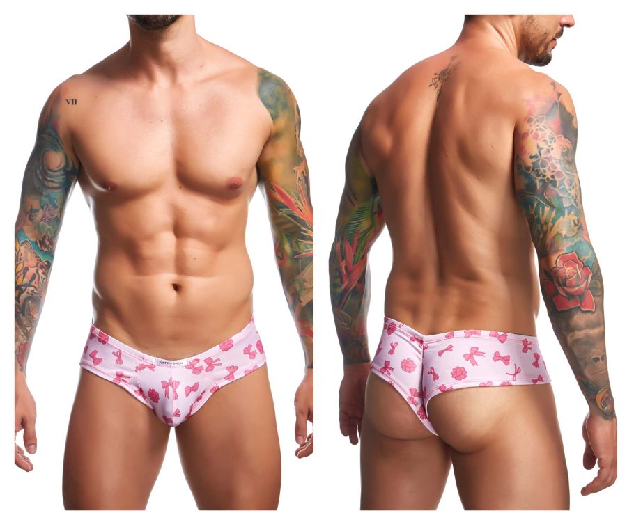 CandyMan JUSTIN+SIMON XSJ22 Cheek Men's Bikini Brief in Coquette – men's briefs