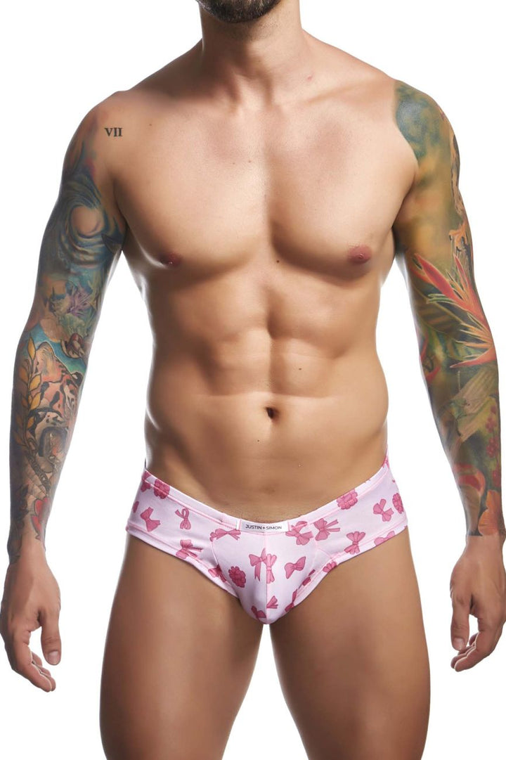 CandyMan JUSTIN+SIMON XSJ22 Cheek Men's Bikini Brief in Coquette – men's briefs