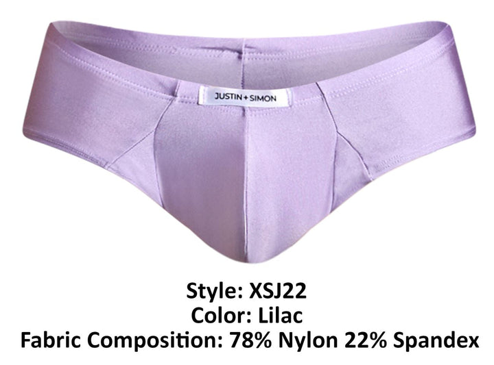 CandyMan JUSTIN+SIMON XSJ22 Cheek Men's Bikini Brief in Lilac – men's briefs