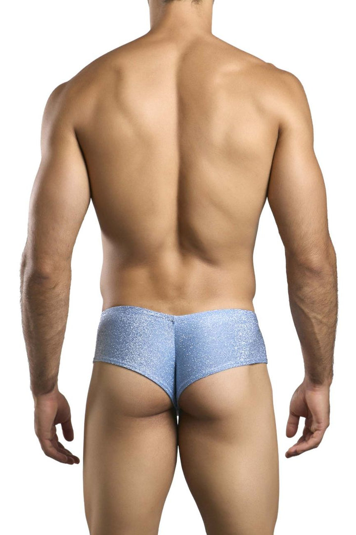 JUSTIN+SIMON Men's Underwear XSJ22 Cheek Briefs Color Lurex Blue