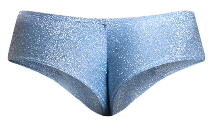 JUSTIN+SIMON Men's Underwear XSJ22 Cheek Briefs Color Lurex Blue