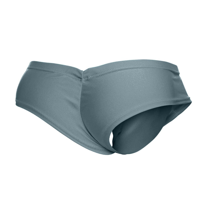 CandyMan JUSTIN+SIMON XSJ22 Cheek Men's Bikini Brief in Metal Green – men's briefs