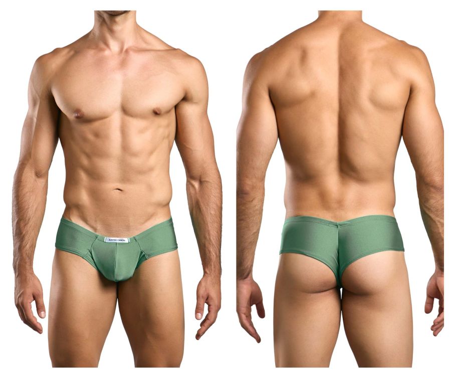 CandyMan JUSTIN+SIMON XSJ22 Cheek Men's Bikini Brief in New Green – men's briefs