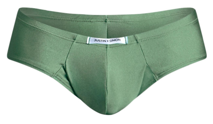 CandyMan JUSTIN+SIMON XSJ22 Cheek Men's Bikini Brief in New Green – men's briefs