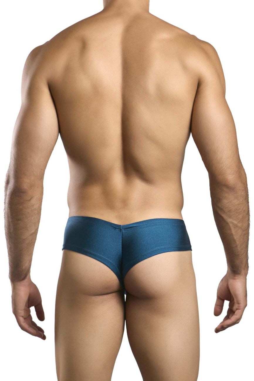 CandyMan JUSTIN+SIMON XSJ22 Cheek Men's Bikini Brief in Opal Green – men's briefs