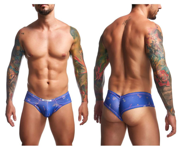 CandyMan JUSTIN+SIMON XSJ22 Cheek Men's Bikini Brief in Party – men's briefs