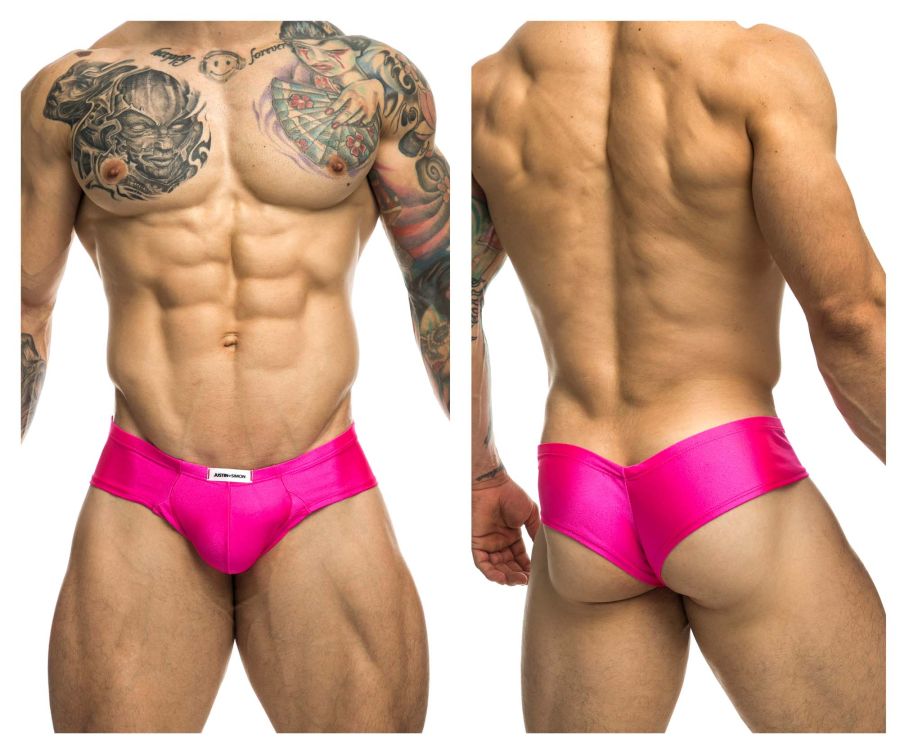 CandyMan JUSTIN+SIMON XSJ22 Cheek Men's Bikini Brief in Pink – men's briefs