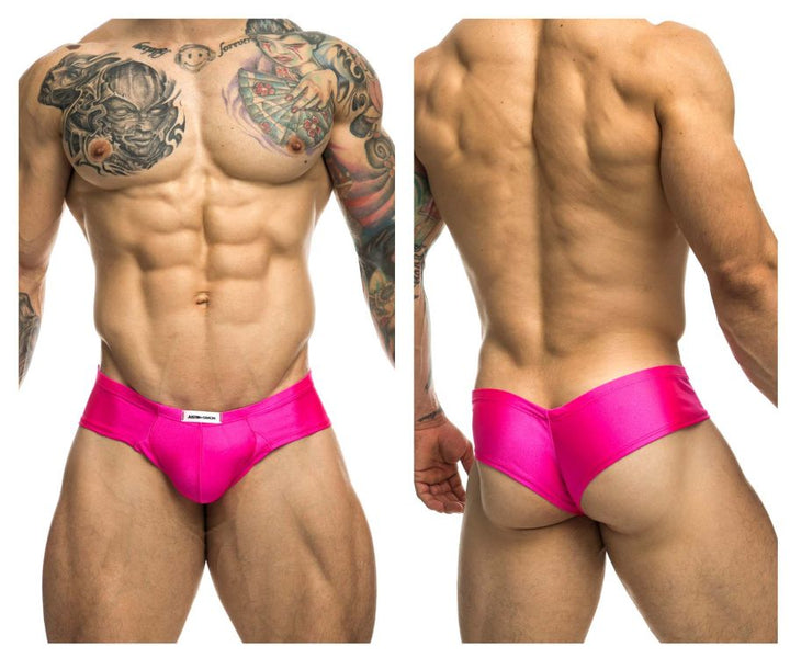 CandyMan JUSTIN+SIMON XSJ22 Cheek Men's Bikini Brief in Pink – men's briefs