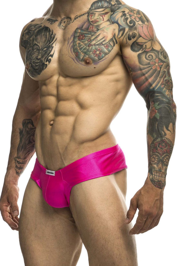 CandyMan JUSTIN+SIMON XSJ22 Cheek Men's Bikini Brief in Pink – men's briefs