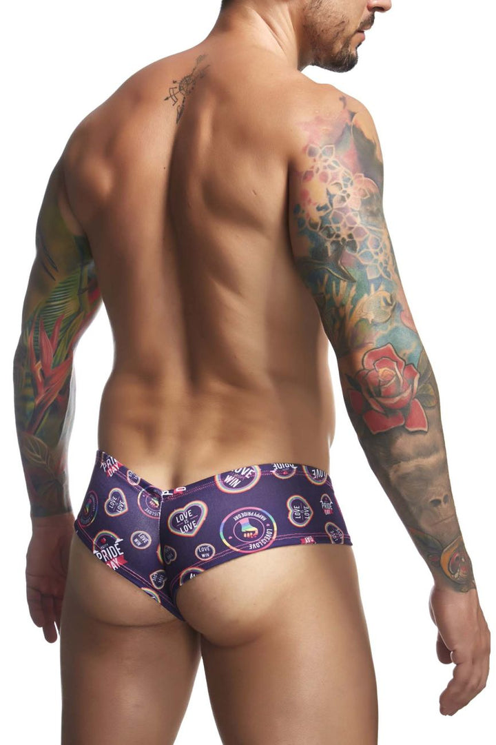 CandyMan JUSTIN+SIMON XSJ22 Cheek Men's Bikini Brief in Pride – men's briefs