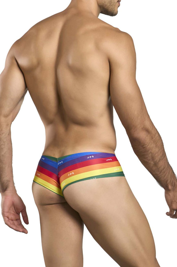 CandyMan JUSTIN+SIMON XSJ22 Cheek Men's Bikini Brief in Pride – men's briefs