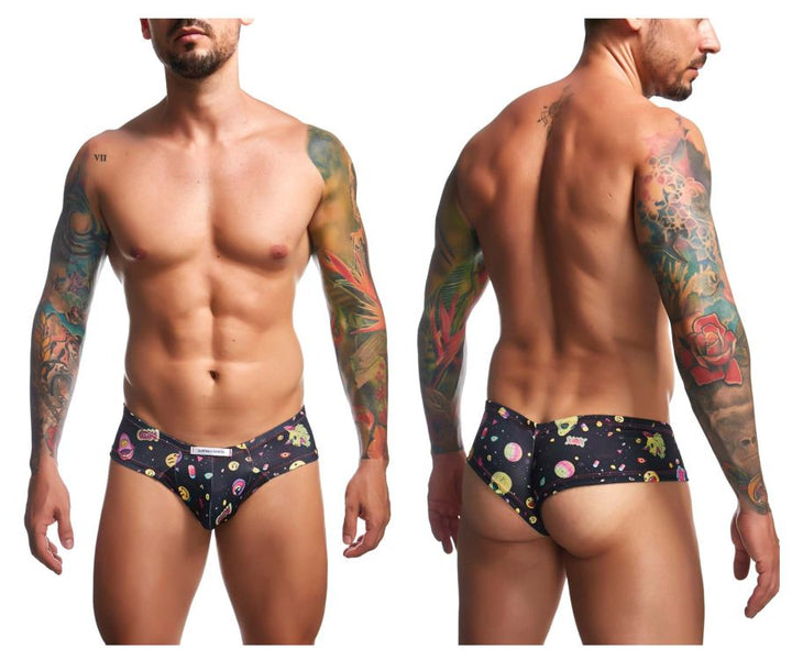 CandyMan JUSTIN+SIMON XSJ22 Cheek Men's Bikini Brief in Psycodelic – men's briefs