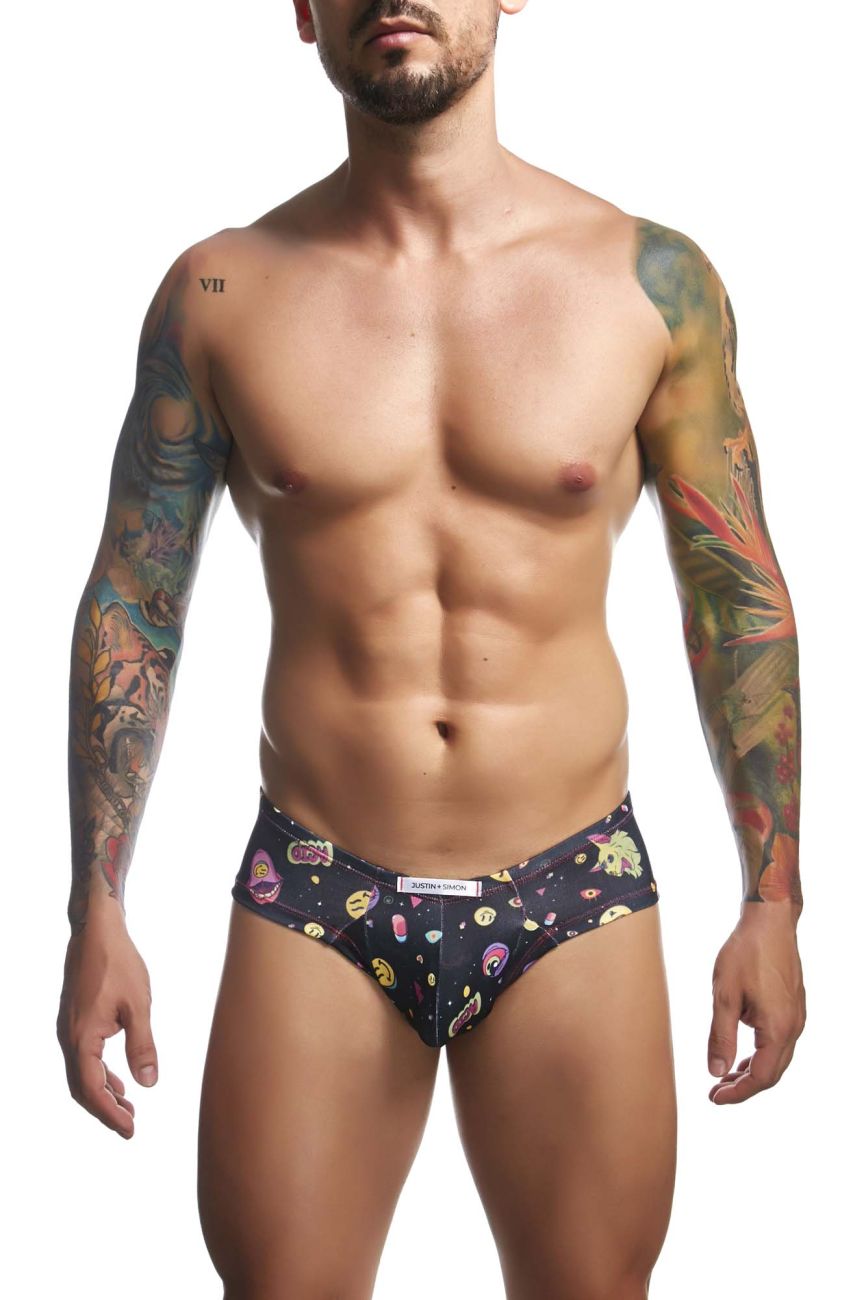CandyMan JUSTIN+SIMON XSJ22 Cheek Men's Bikini Brief in Psycodelic – men's briefs