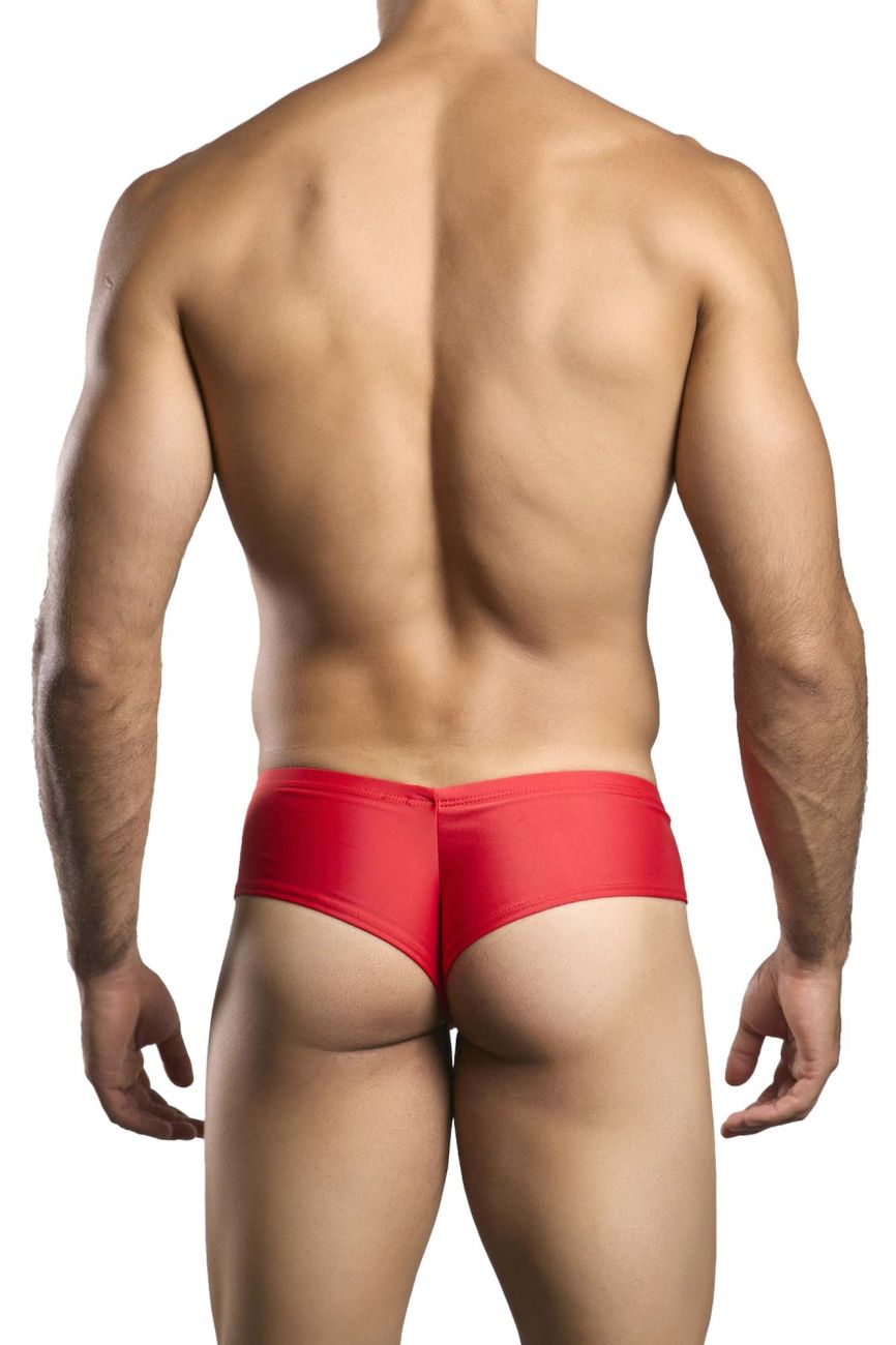 CandyMan JUSTIN+SIMON XSJ22 Cheek Men's Bikini Brief in Red – men's briefs