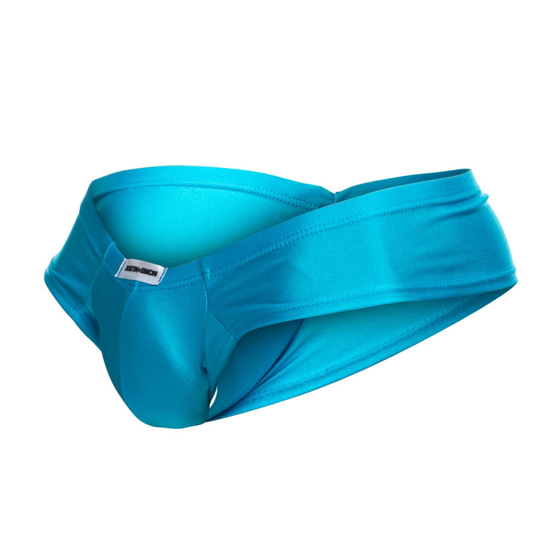 CandyMan JUSTIN+SIMON XSJ22 Cheek Men's Bikini Brief in Turquoise – men's briefs