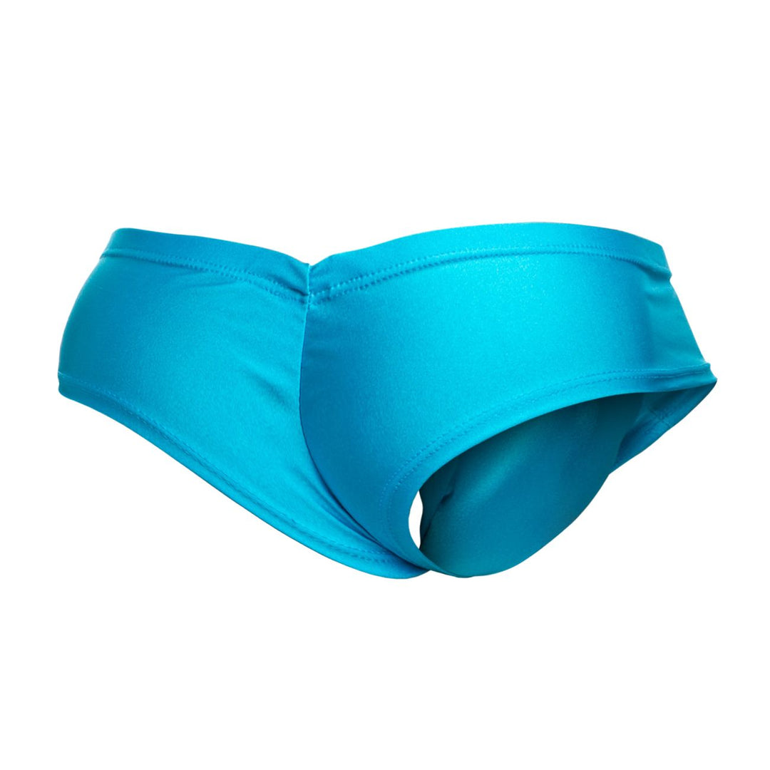CandyMan JUSTIN+SIMON XSJ22 Cheek Men's Bikini Brief in Turquoise – men's briefs