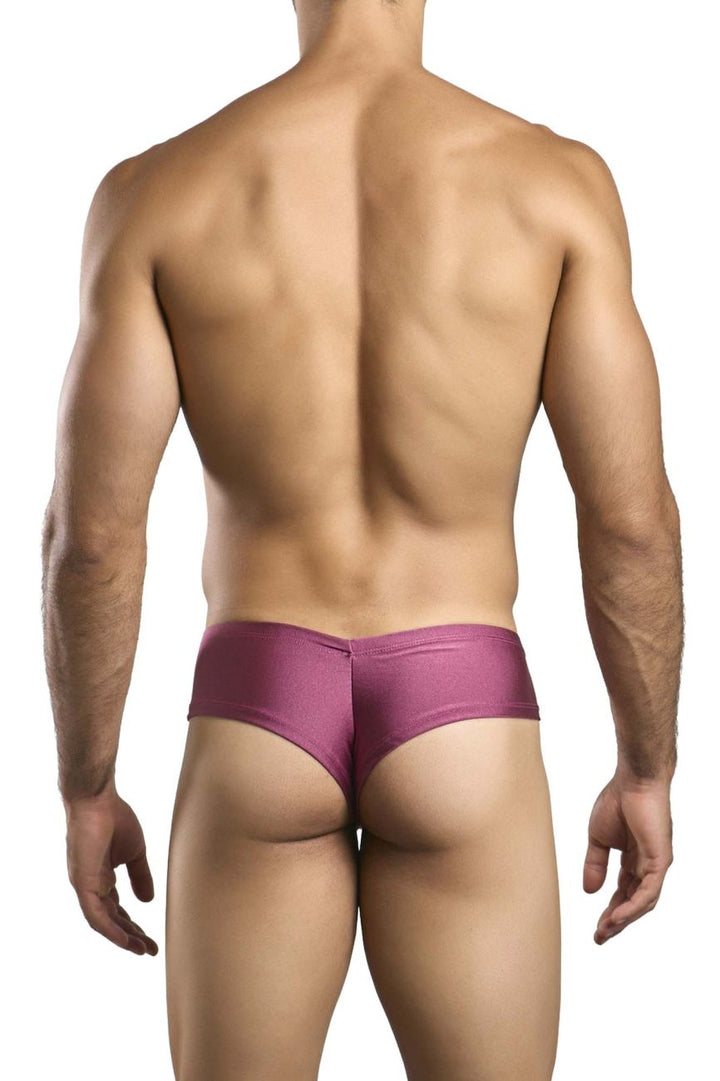 JUSTIN+SIMON Men's Underwear XSJ22 Cheek Briefs Color Wine
