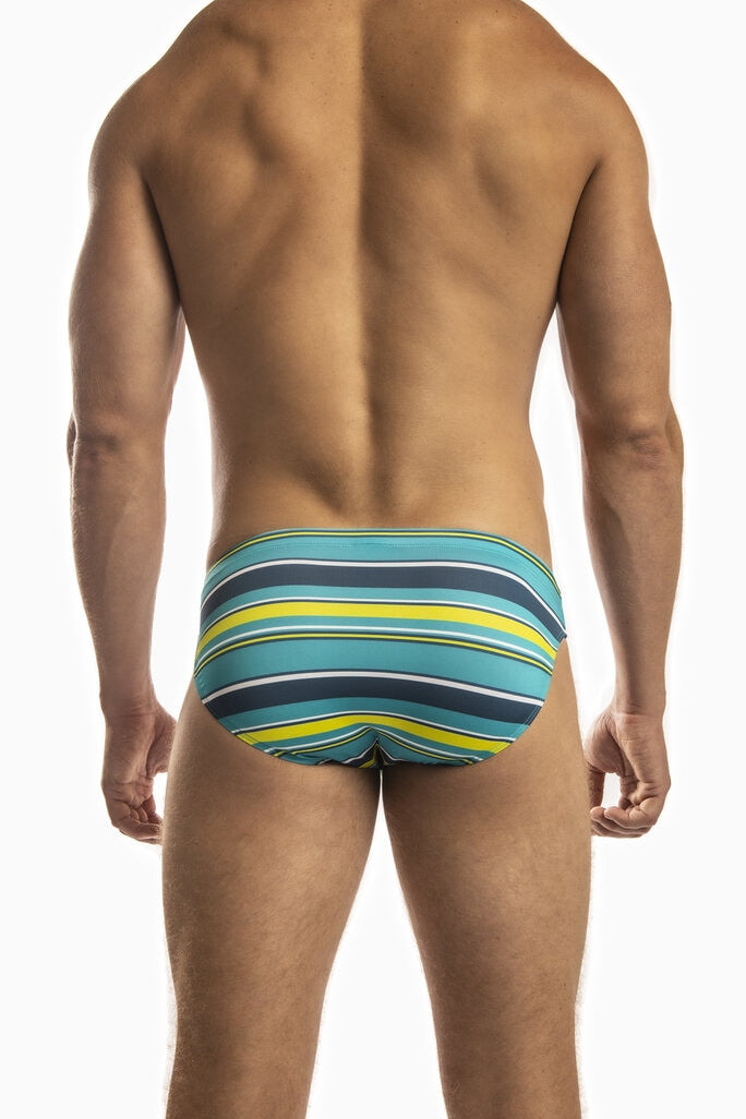 Jack Adams Multi Stripe Low-Rise 1" Swimsuit – men's swimwear