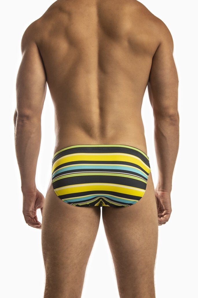 Jack Adams Multi Stripe Low-Rise 1" Swimsuit – men's swimwear