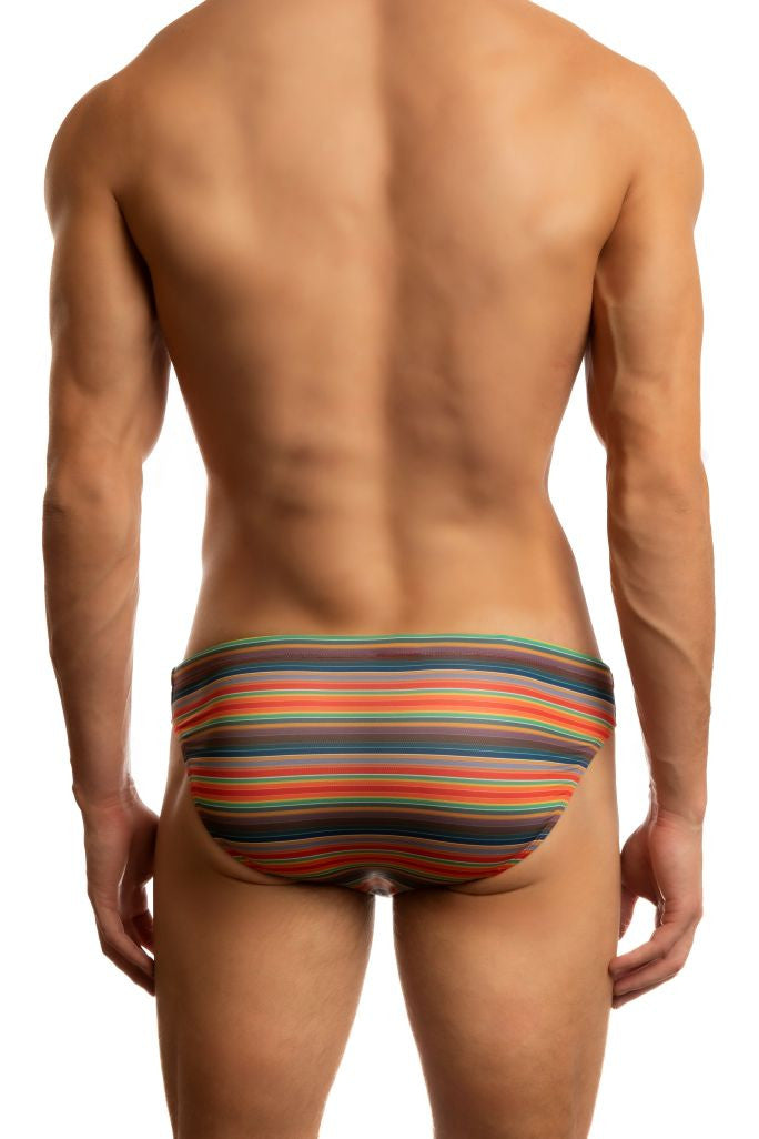 Jack Adams Palm Beach Vintage Stripe Low-Rise 1" Swimsuit – men's swimwear