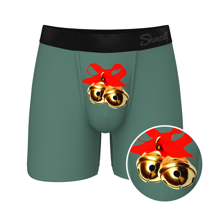 Shinesty "The Jingles" Christmas Bells Ball Hammock® Pouch Boxer Briefs (Standard Length)