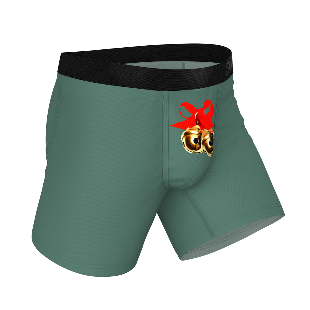Shinesty "The Jingles" Christmas Bells Ball Hammock® Pouch Boxer Briefs (Standard Length)