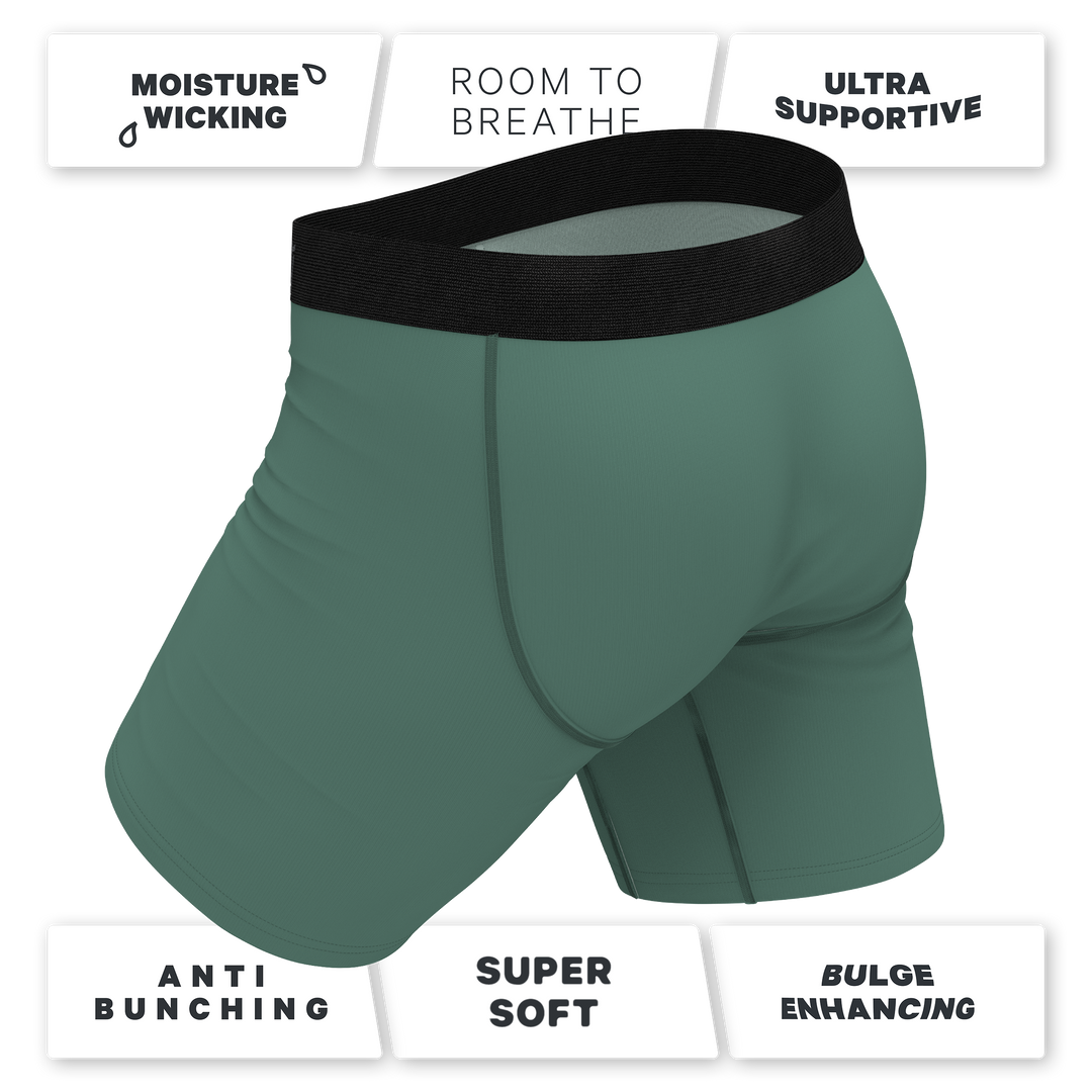 Shinesty "The Jingles" Christmas Bells Long Leg Ball Hammock® Pouch Boxer Briefs with Fly