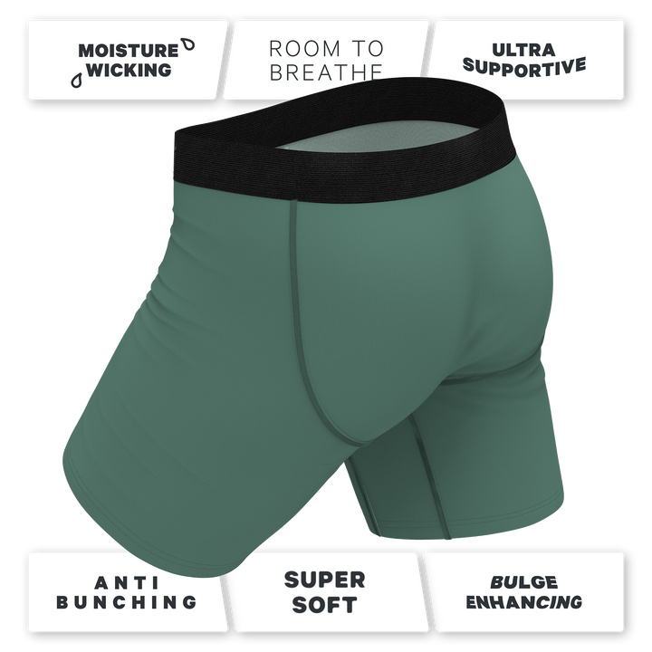 Shinesty "The Jingles" Christmas Bells Long Leg Ball Hammock® Pouch Boxer Briefs with Fly