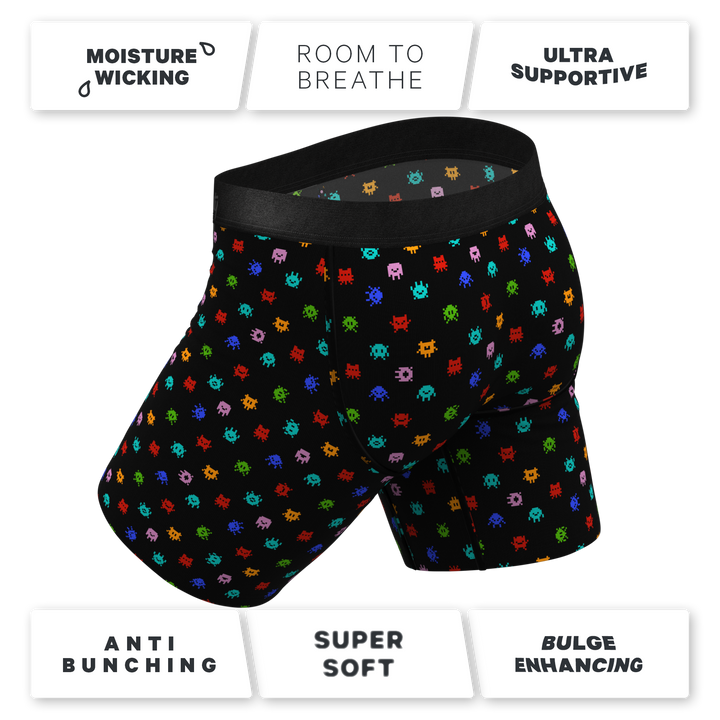 Shinesty "The Joystick" Video Game Long Leg Ball Hammock® Pouch Underwear With Fly