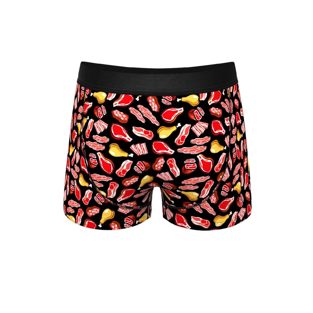 The Juicy Loins Meat Print Ball Hammock® Pouch Trunk Underwear