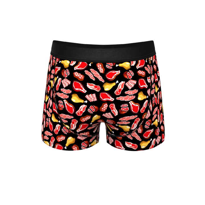 The Juicy Loins Meat Print Ball Hammock® Pouch Trunk Underwear