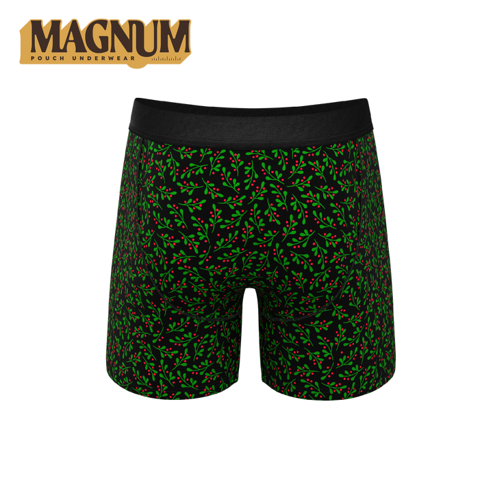 Shinesty "Kiss Me There" Mistletoe Ball Hammock® Magnum Big Pouch Boxer Briefs