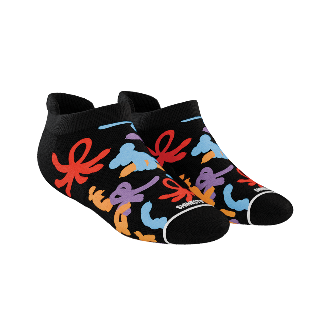 The Knot Tonights | Balloon Animal Heel Hammock™ Ankle Socks