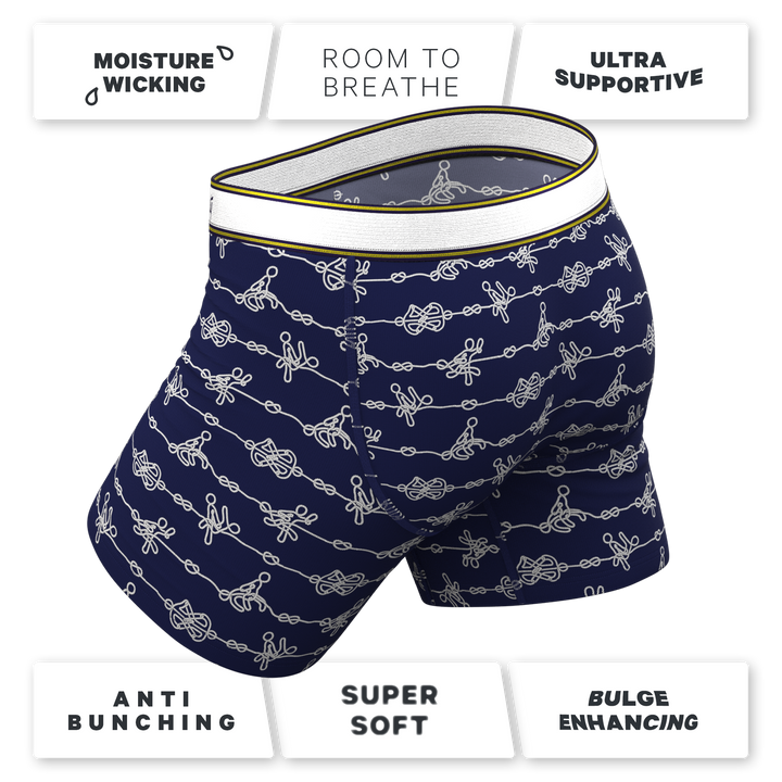 The Knotty Spots | Nautical Knots Ball Hammock® Pouch Underwear