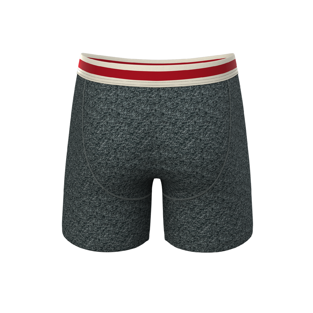 Shinesty The Koala Camo heather grey Ball Hammock pouch underwear with fly – men's camo boxer briefs